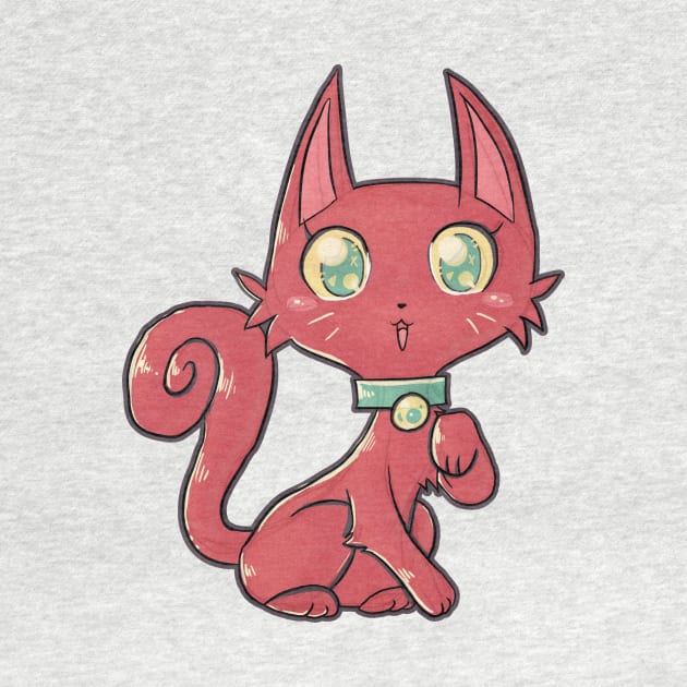 Pretty Red Kitty Cat by saradaboru